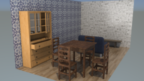 Render espaço interior (modelação, texturização e iluminação)