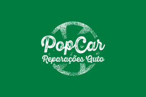 Logótipo PopCar Auto - fundo verde