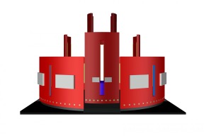 Stand de Divulgação - Render frente