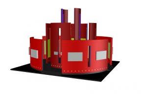 Stand de Divulgação - Render lado